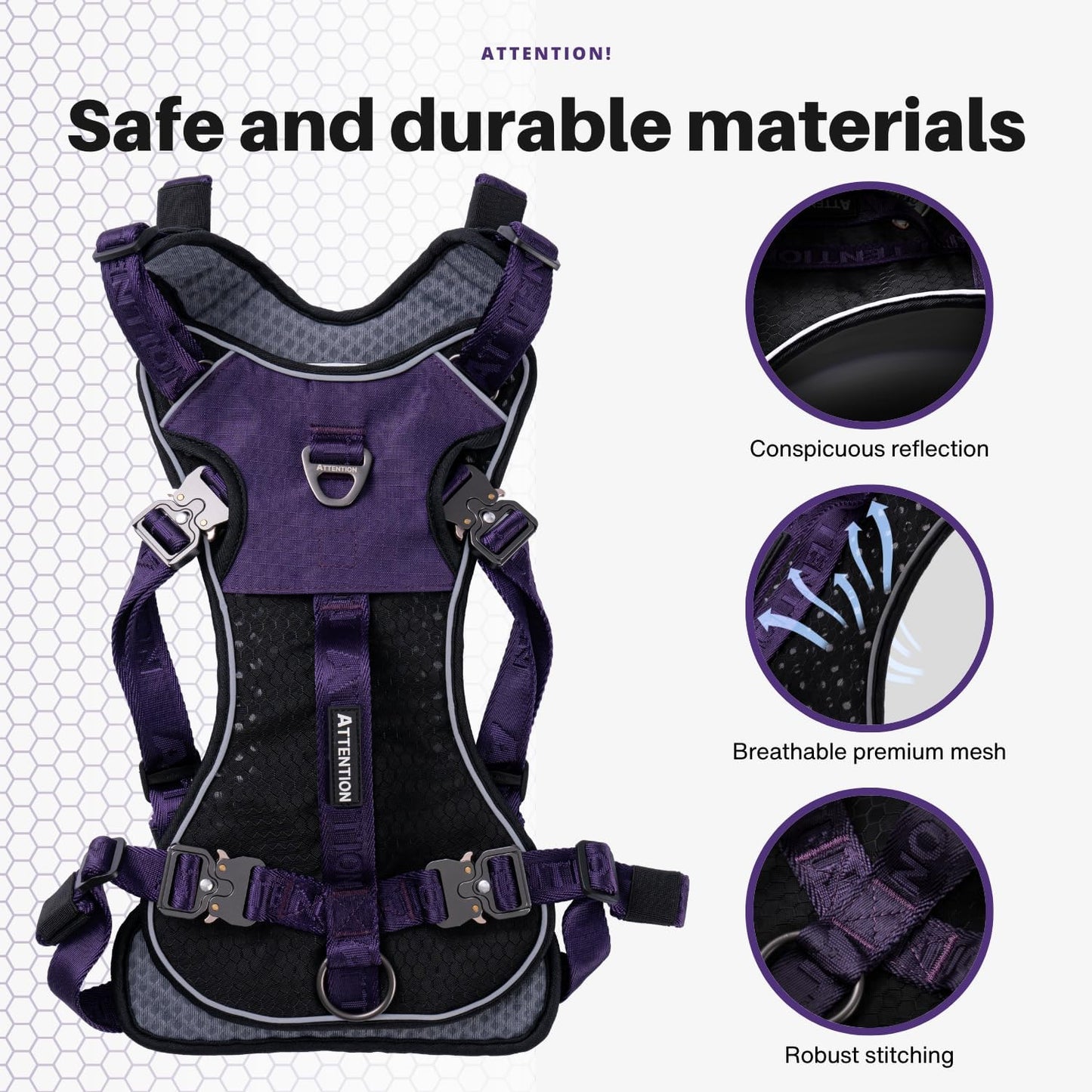 Attention Dog Harness with Leg Cover