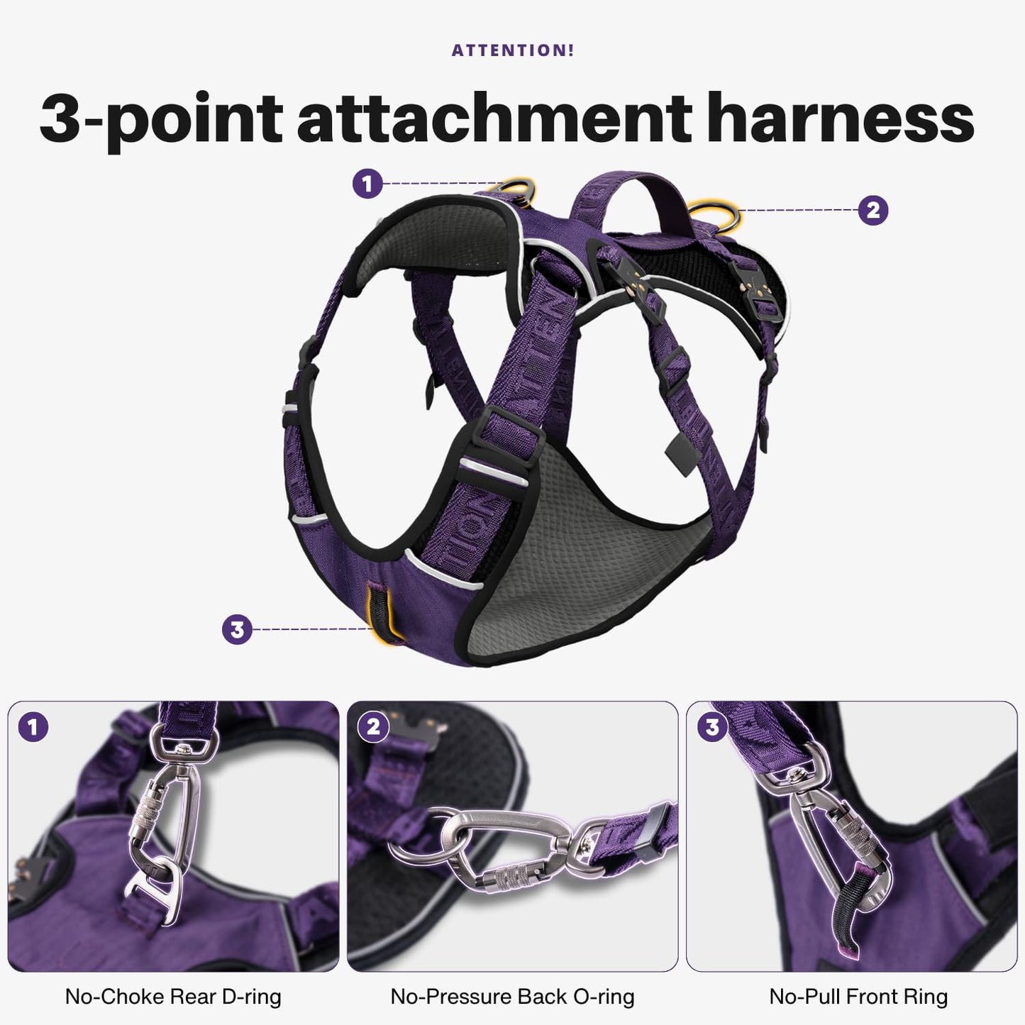 Attention Dog Harness with Leg Cover