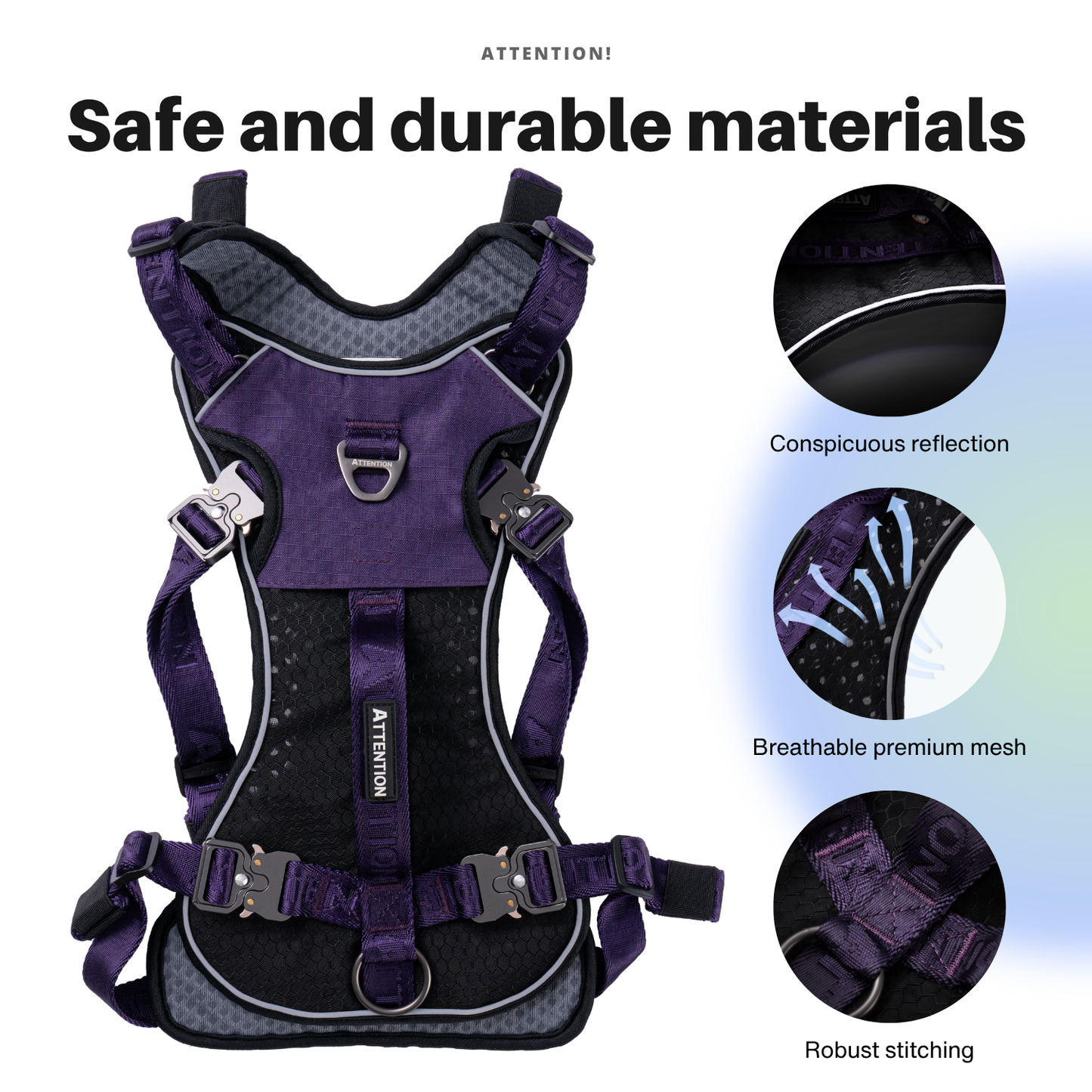 Attention Dog Harness with Leg Cover