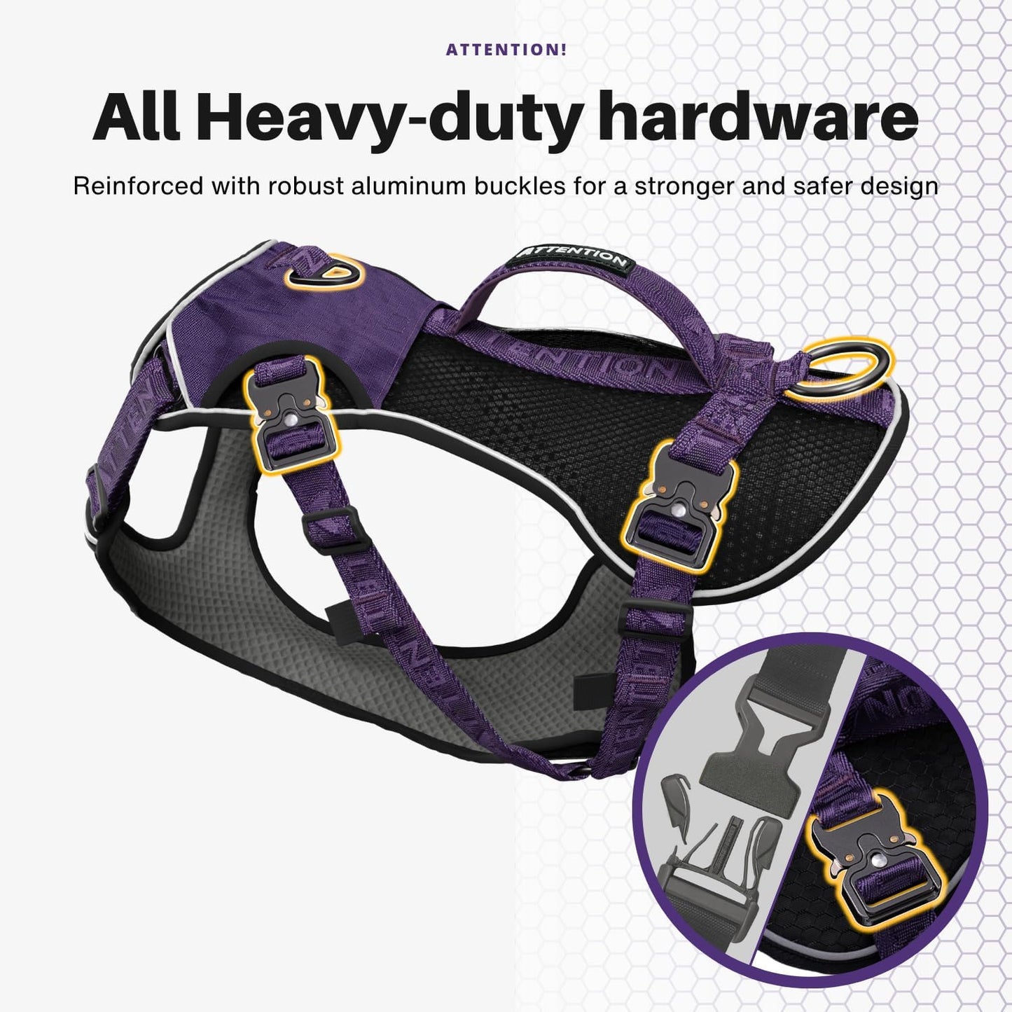 Attention Dog Harness with Leg Cover